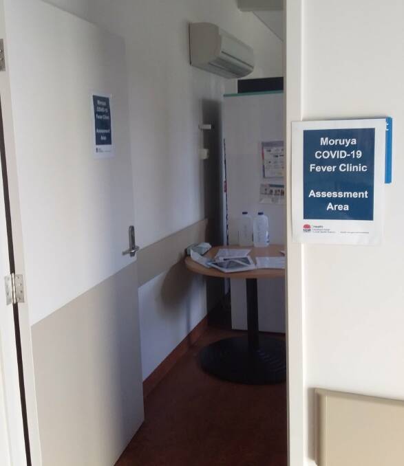 Moruya Hospital COVID-19 fever clinic assessment area. Image: Southern NSW Local Health District