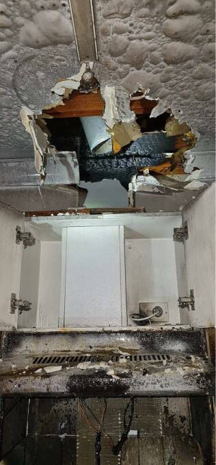 Moruya residents are safe after a kitchen caught fire, causing extensive damage. Image: Moruya Fire and Rescue