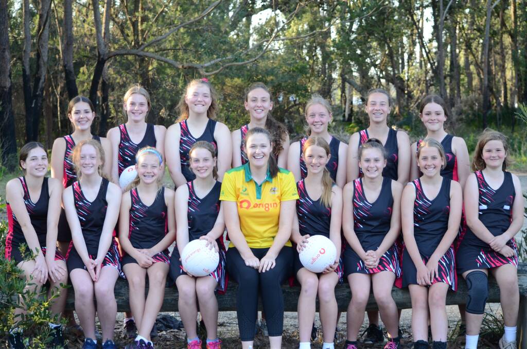 DIAMOND FOR ONE DAY: Broulee Netball Club players joined former Australian netballer Susan Pettitt for an afternoon of fun, training and Q&A on Thursday.