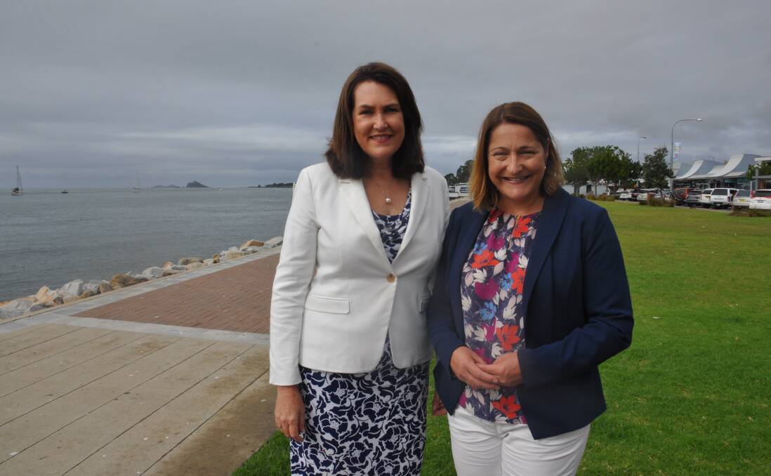 PROMISE: Senator Deb O'Neill and Gilmore Labor candidate Fiona Phillips have announced $3.5 million of funding to a Headspace facility in Batemans Bay.
