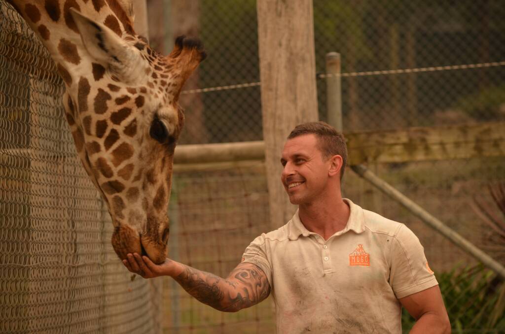 Director of life sciences and Mogo Wildlife Park owner, Chad Staples, thanked staff who saved the animals and facility on New Year's Eve. Photo: Andrea Cantle