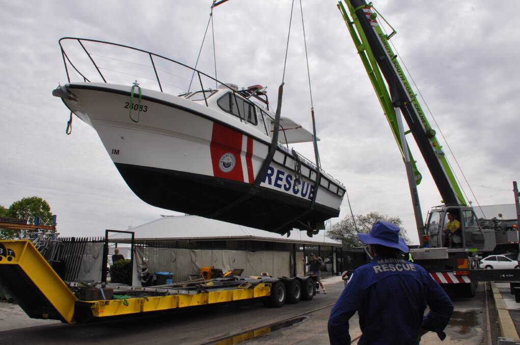 The Marine Rescue Batemans Bay crew says goodbye to their largest vessel before it returns in a few months with new electronic, mechanical and propulsion systems. 