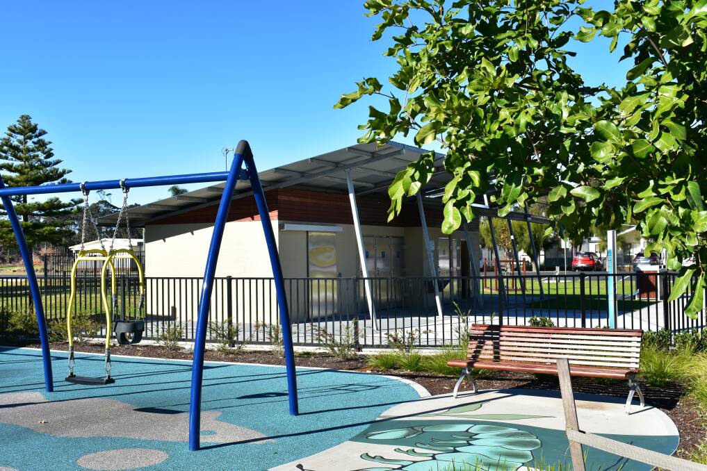 The toilet block extension at Corrigans Reserve includes a fully accessible Changing Places facility. Picture: Eurobodalla Shire Council.