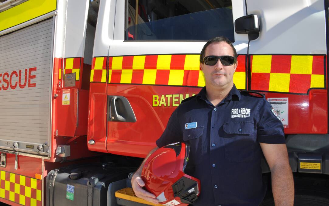 Paul Lyons joined Volunteer Rescue Association before becoming a firefighter nine years ago. He is now Batemans Bay Fire and Rescue's new retained captain.