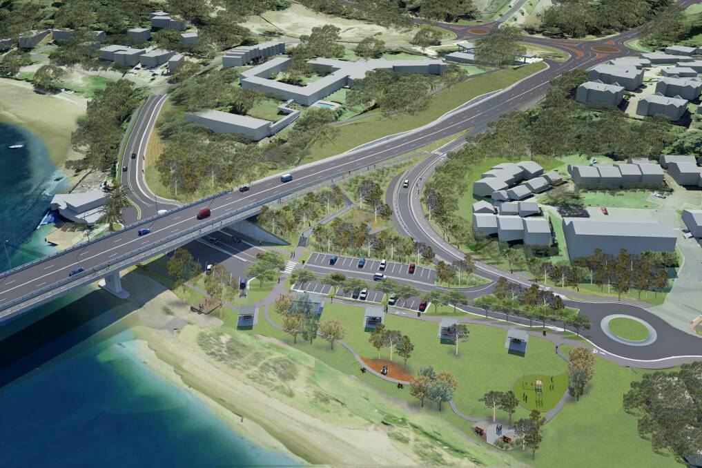 An artist's impression of the foreshore plan.