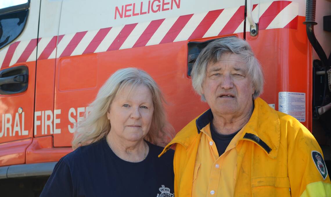 Nelligen firefighters Coral and Alan Heaslip lost their home during the fires. 