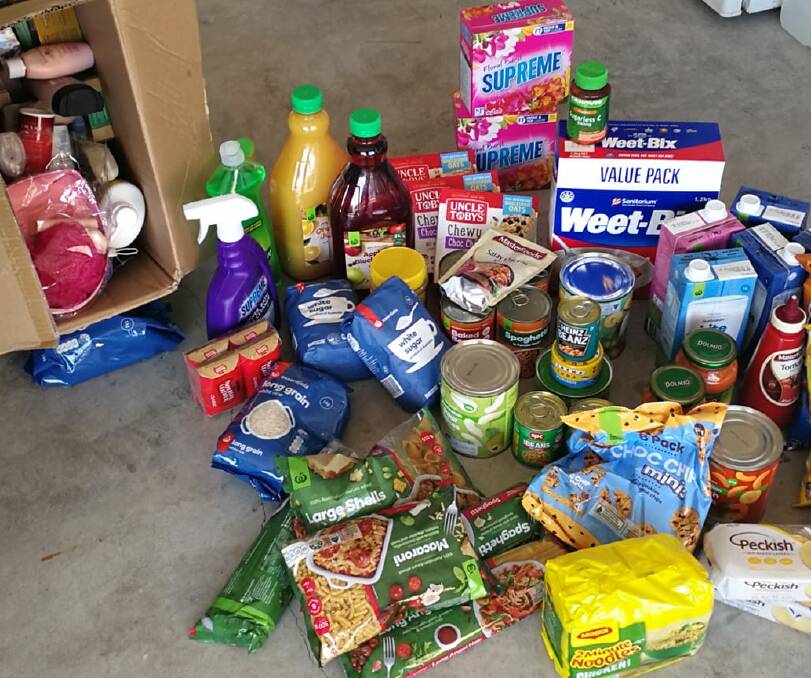 Some of the items donated to the Moruya Street Kitchen. The new Narooma branch are looking for donations, particularly tea, coffee, takeaway containers and serving spoons.