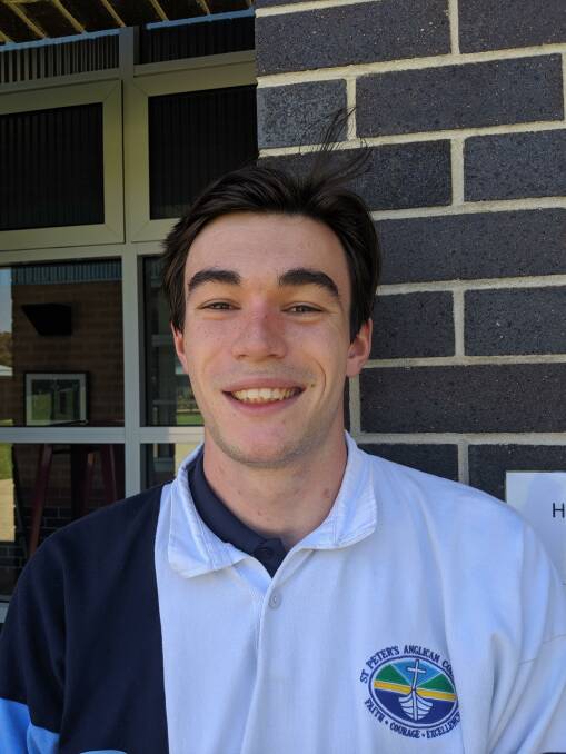 Harrison Gilligan, of St Peter's Anglican College.