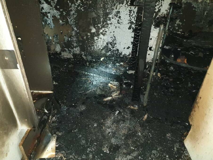 Moruya Fire and Rescue said the blaze appeared to be caused by a cordless battery charger. Image: Moruya Fire and Rescue