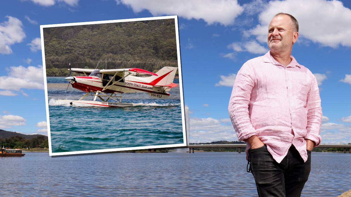 Tim Gilbo's South Coast Seaplane service is almost ready to take-off from Canberra. Pictures by James Croucher, Jamila Toderas