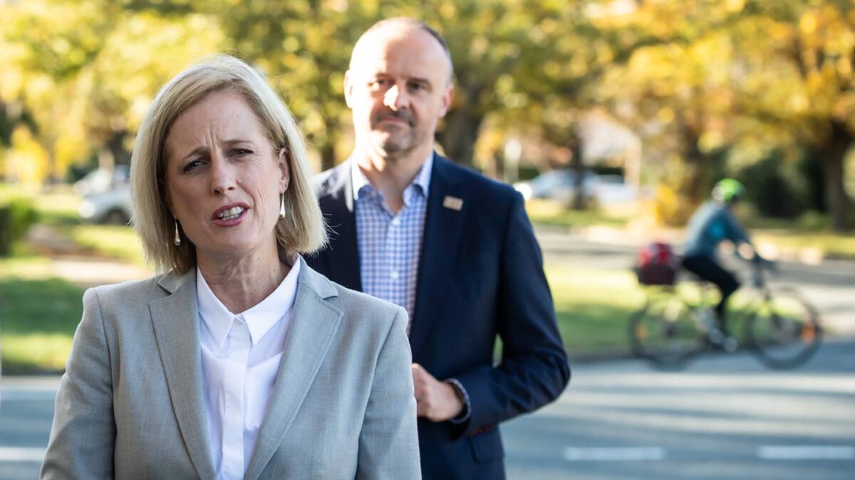 Katy Gallagher has already spoken to ACT Chief Minister Abdrew Barr since her elevation to the ministry. Picture: Karleen Minney