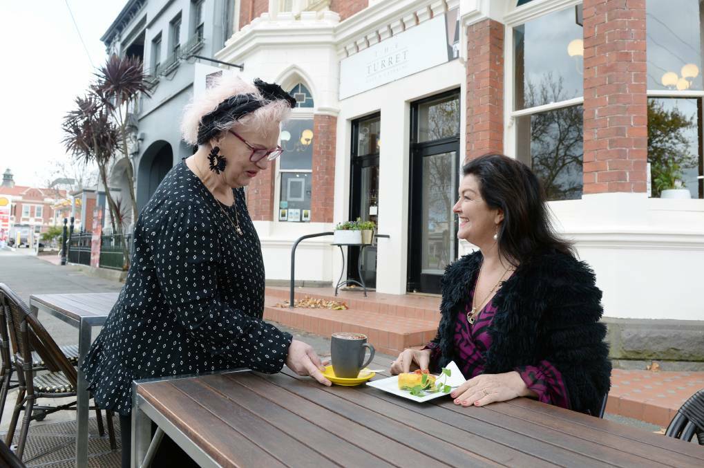 PUSHING THROUGH: Turret Cafe owner Carmel West said City of Ballarat's support for outdoor dining would help customers have the confidence to return throughout the pandemic. Picture: Kate Healy 