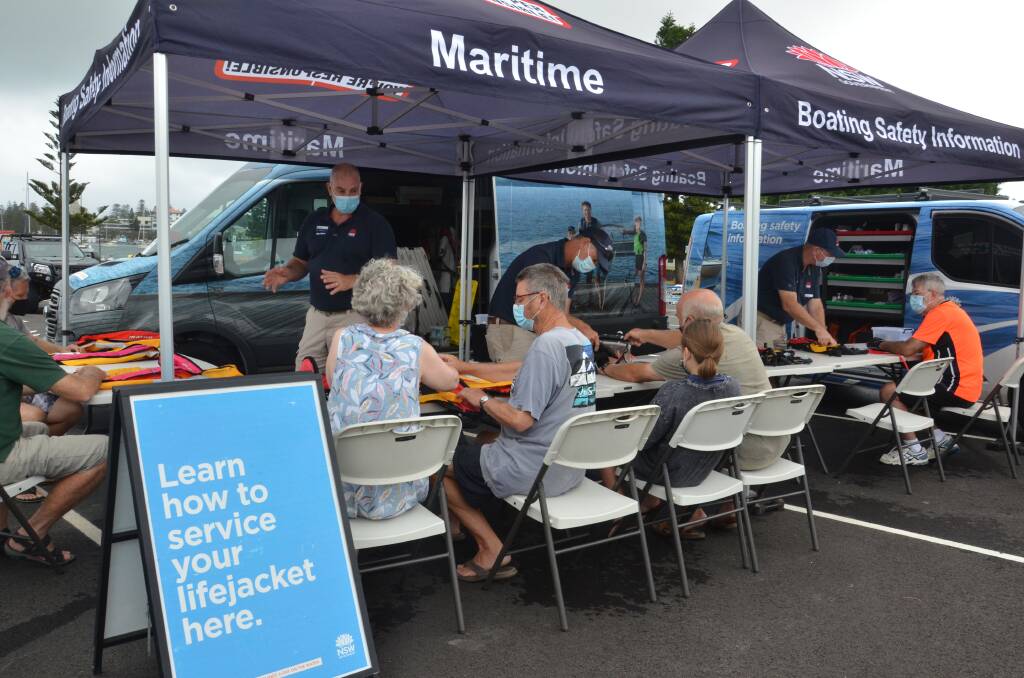 Maritime North boating education team leader Gavin Beck at the Port Macquarie clinic.