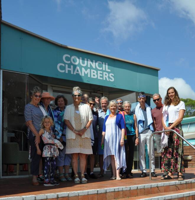 Supporters of a 50-metre indoor pool in Batemans Bay "pack the chamber" at Eurobodalla Shire Council on December 12.