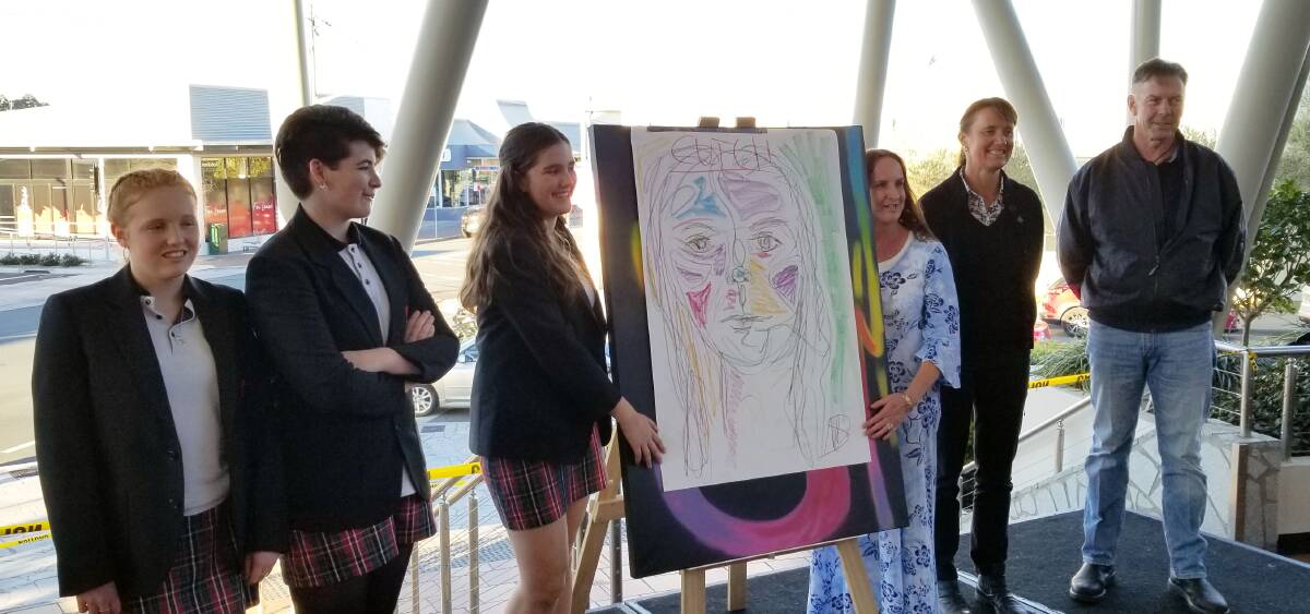 CRAFTING DEBATE: Students and teachers from Batemans Bay High School debated whether schools kill creativity in the Village Centre on Tuesday for Education Week.