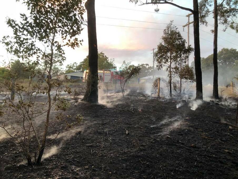The Yarragee Road fire. Image from Moruya Fire and Rescue.