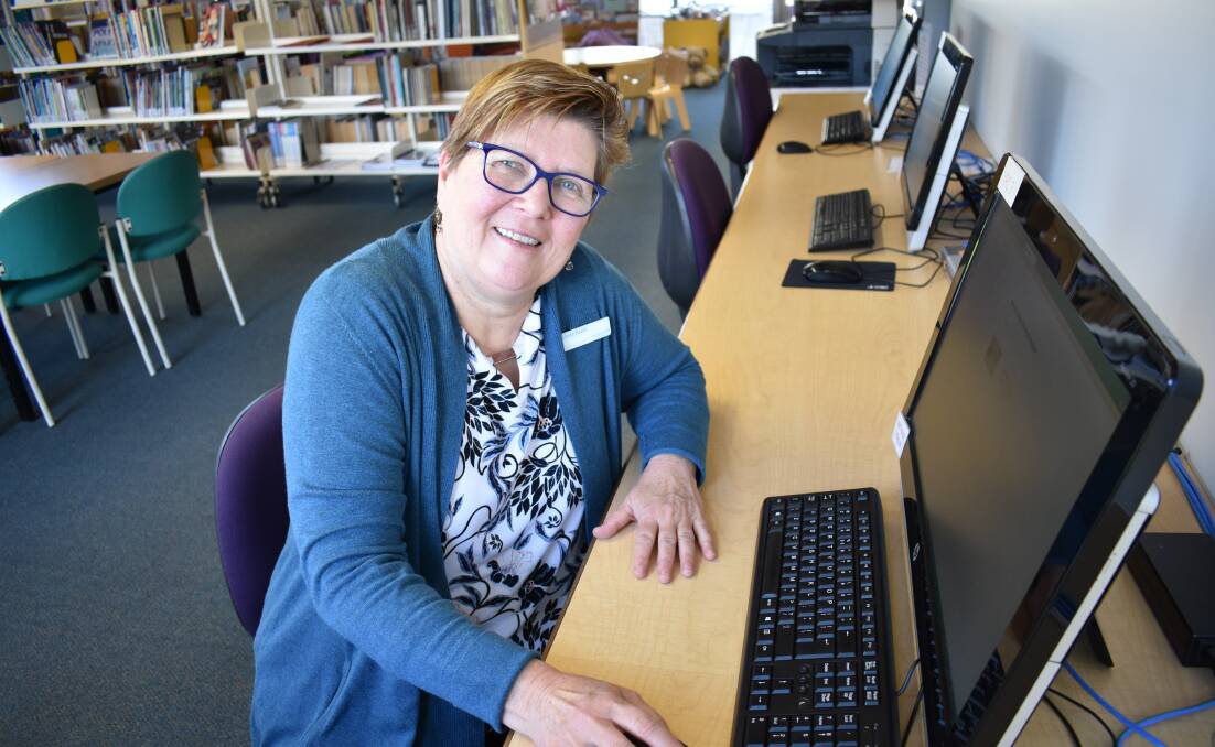 ‘Dip your toe in the digital water’ workshops will held at Eurobodalla’s three libraries next week for Get Online Week. Pictured is Council’s Libraries Manager Linda Heald.