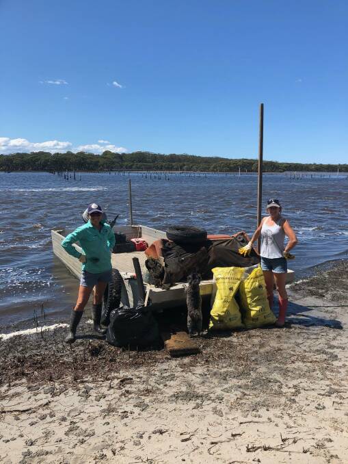 Shoalhaven oyster farmers clean up in 2020.