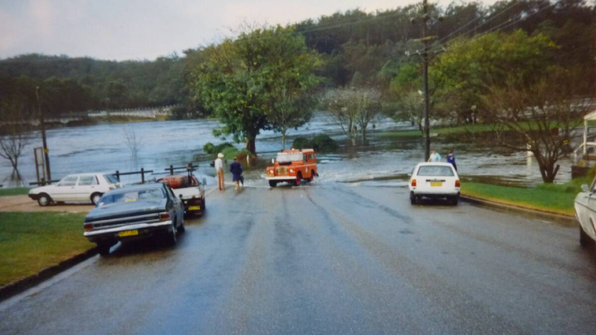 Flooding at Nelligen in the 60s or 70s.