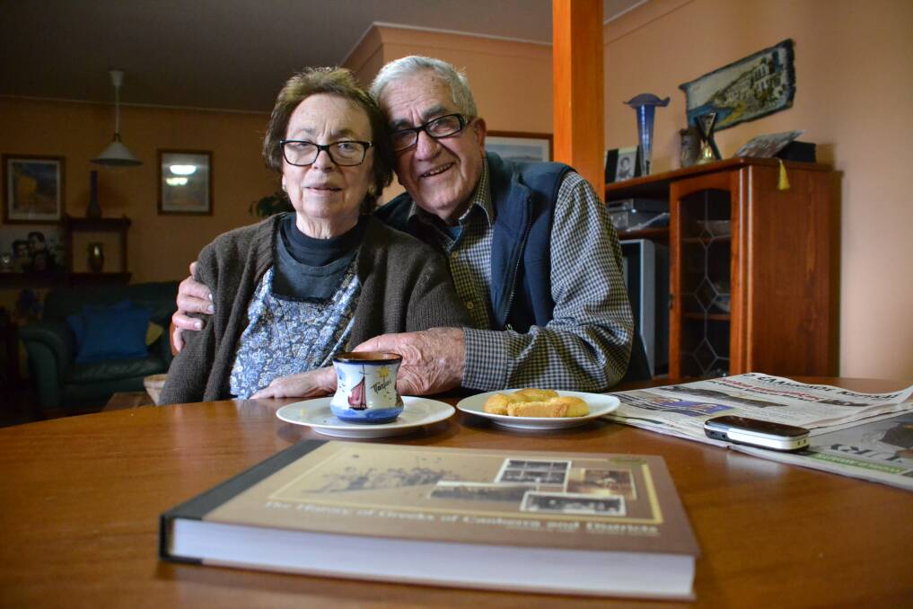 PATMOS IN THE BAY: Marika and Isidoris Paschalidis OAM share Greek coffee, biscuits and history with the Bay Post/Moruya Examiner.
