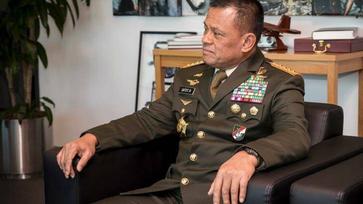 Indonesian Army Chief of Staff, General Gatot Nurmantyo Photo: Department of Defence