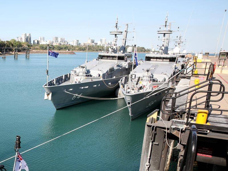 HMAS Coonawarra in Darwin will be upgraded as part of the defence shape-up. (Richard Wainwright/AAP PHOTOS)