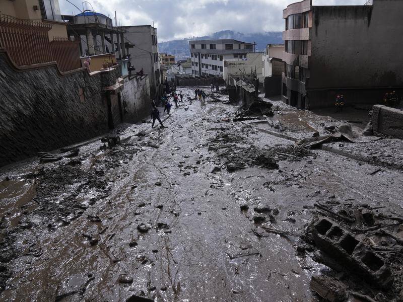A landslide after heavy rain in Ecuador's capital Quito has killed dozens of people.