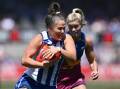Emma Kearney hopes greater squad depth can propel North Melbourne to an AFLW flag. (Joel Carrett/AAP PHOTOS)