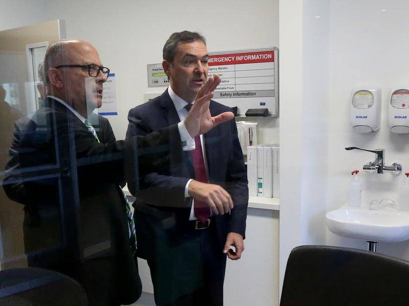 SA Premier Steven Marshall (R) has unveiled plans to redevelop Adelaide's Repatriation Hospital.