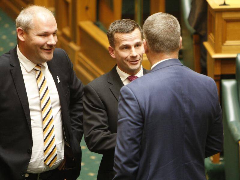 David Seymour (C) is confident the euthanasia referendum will echo positive surveys on the issue.