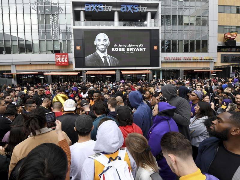Mourners have gathered in Los Angeles after the death of basketball legend Kobe Bryant