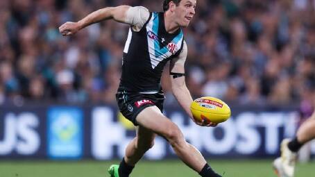Signing a fresh contract with Port Adelaide was an easy decision, Zak Butters says. (Matt Turner/AAP PHOTOS)