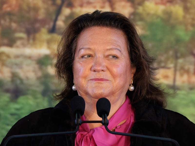 Gina Rinehart was worried that her mother's shares would go to Rose Porteous, a court has heard. (Richard Wainwright/AAP PHOTOS)