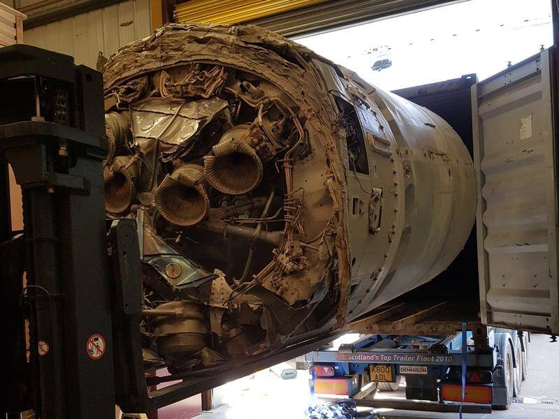 A British rocket will be on show in Scotland after being sent from its 1971 crash site in Australia.