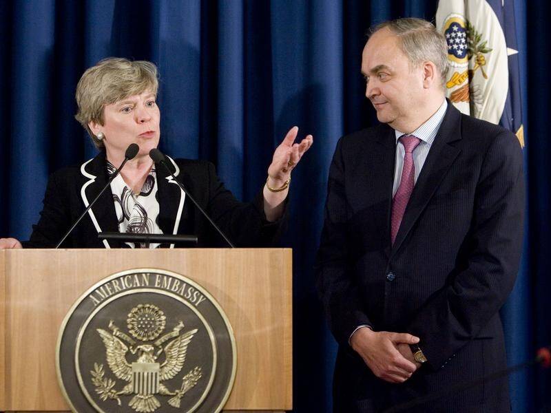 Russian ambassador Anatoly Antonov (right) says 24 diplomats have been asked to leave the US.