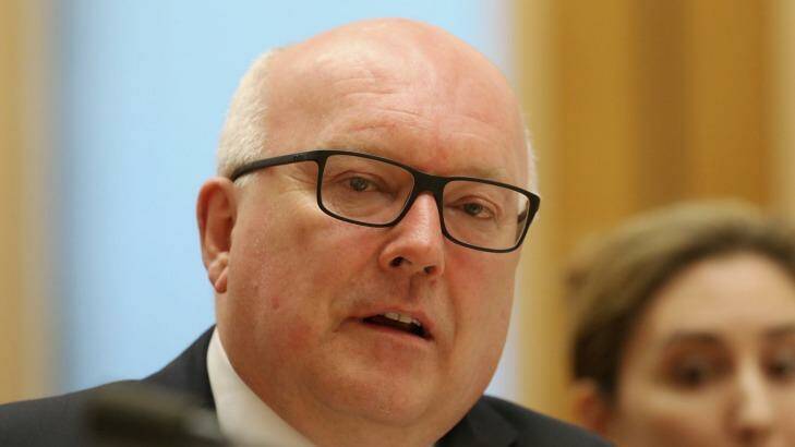 Attorney-General George Brandis said the draft bill "hit the sweet spot in the middle". Photo: Andrew Meares