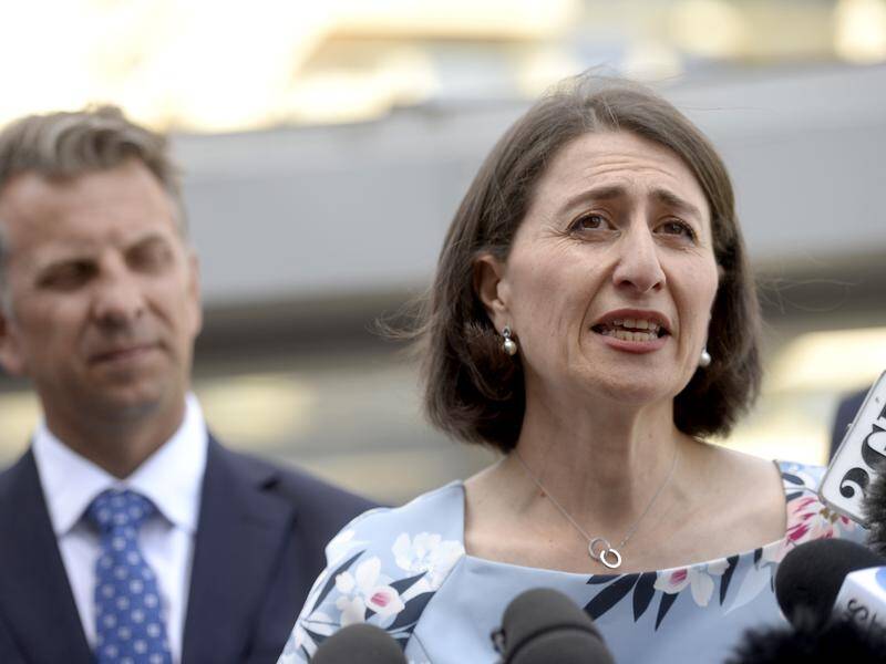 NSW Premier Gladys Berejiklian (r) says she hopes people are getting the message against drugs.