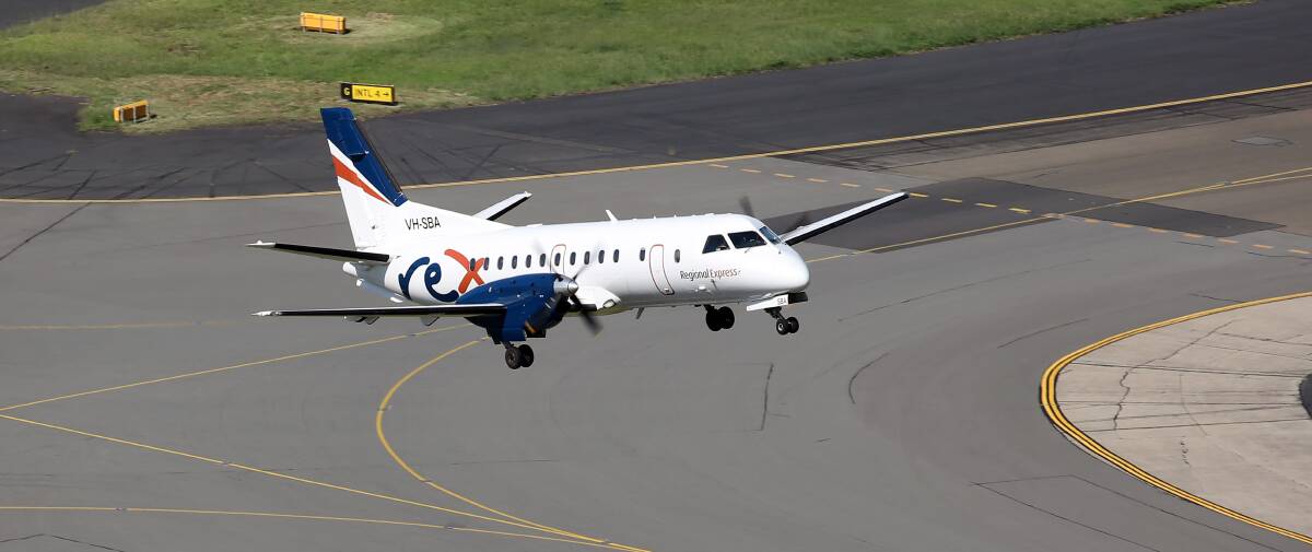 Rex Saab aircraft. The company's going head-to-head with Qantas. Picture: Supplied