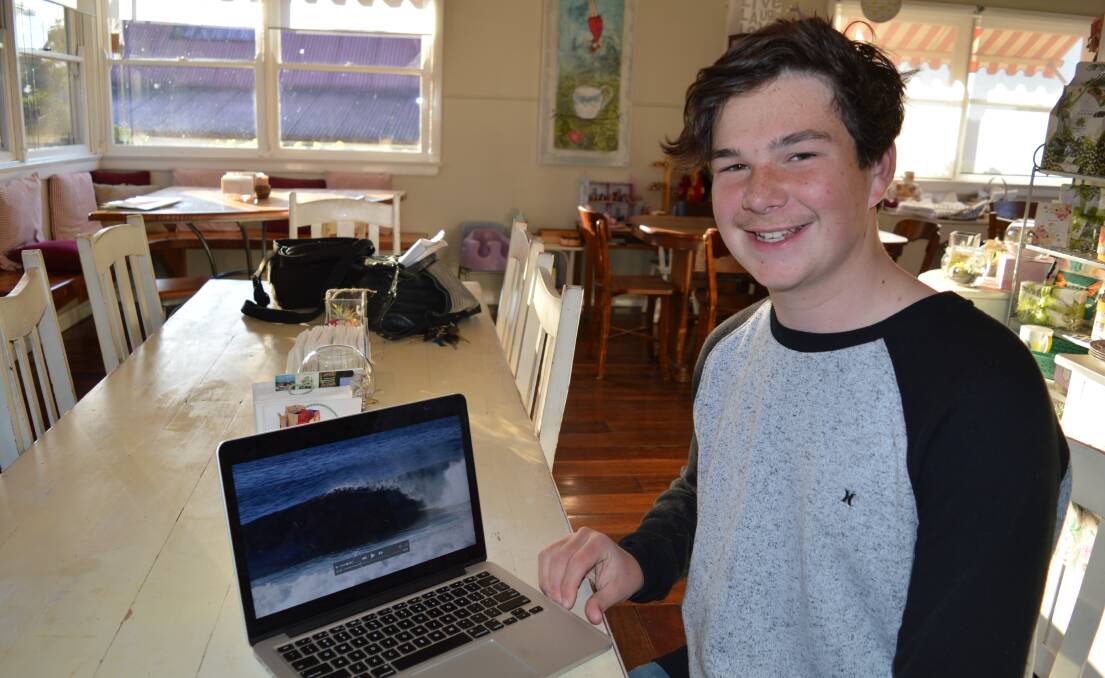 FILM MAKER: Lachlan Callender, of Bodalla, made a five-minute film “The South Coast with Two Mates”, that has become a finalist in YoofTube.
