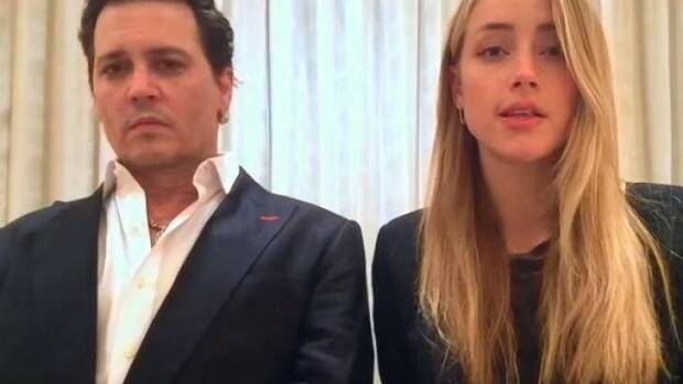 Johnny Depp and Amber Heard in their heartfelt apology video.