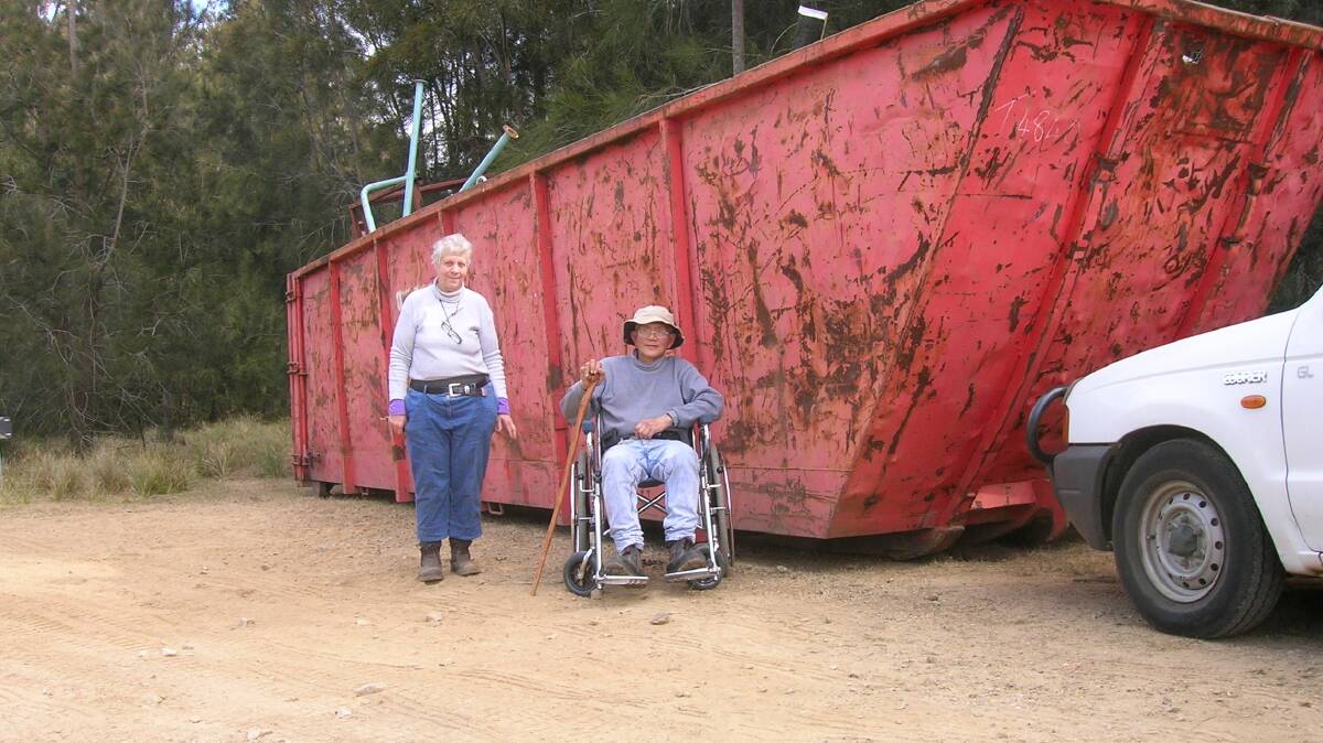 Monica and Paul Gerondal, pictured in 2011 or 2012. Mr Gerondal was in a wheelchair as he was recovering from a soft tissue injury.