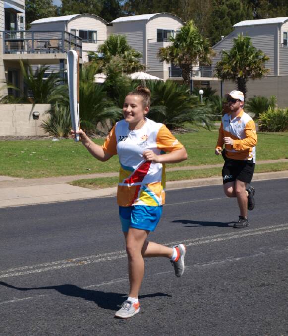 Hearne was lucky enough to participate in the Queen's Baton Relay in February. Photo: Andrew Hearne.