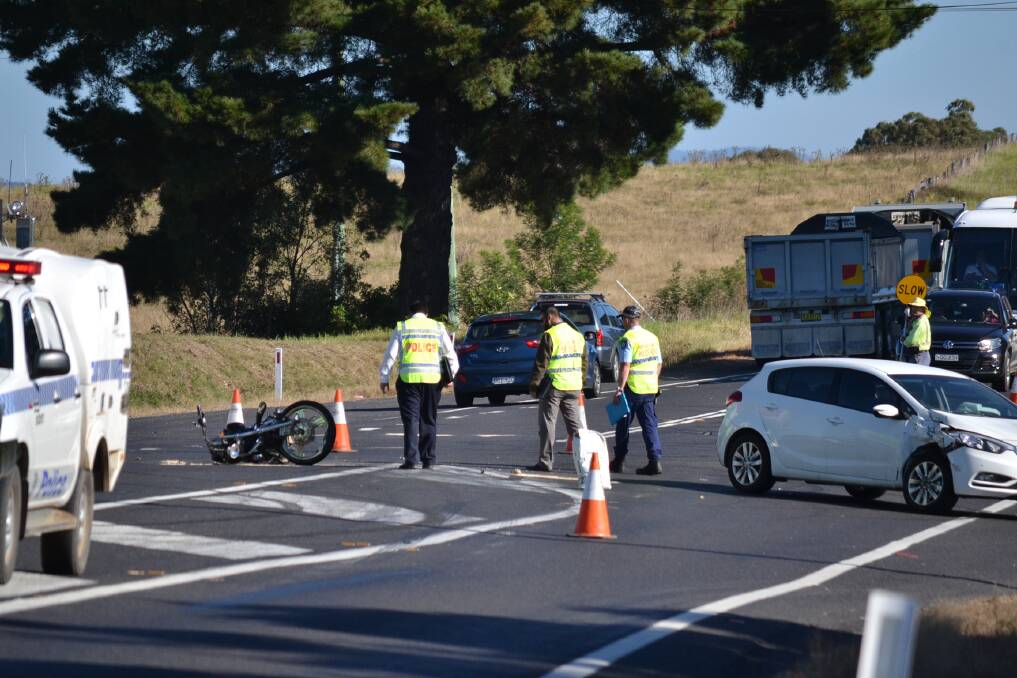 The Tuross Head turnoff was the scene of a serious motorcycle accident on April 27, 2016.