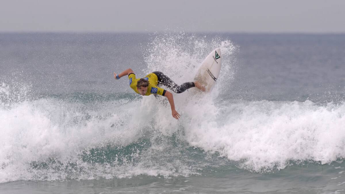 Broulee's Harry Phillips will compete at the 2019 VISSLA ISA World Junior Surfing Championships. Photo: Blainey Woodham/Surfing Australia.