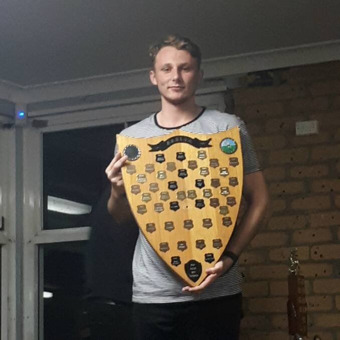 MOST IMPROVED: Mitch Hockey named the Batemans Bay Tigers' most-improved player for 2018 after finishing as the top try scorer for the season. Photo: Provided.