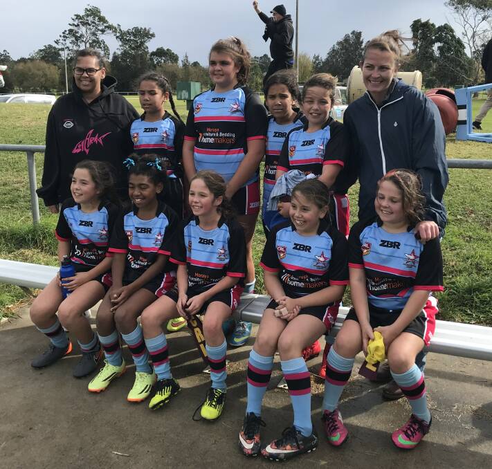 BIG WIN: The Sharks girls won 52-6 against Eden on the weekend. The talented side promises big things for the future of women's rugby league in the Eurobodalla,