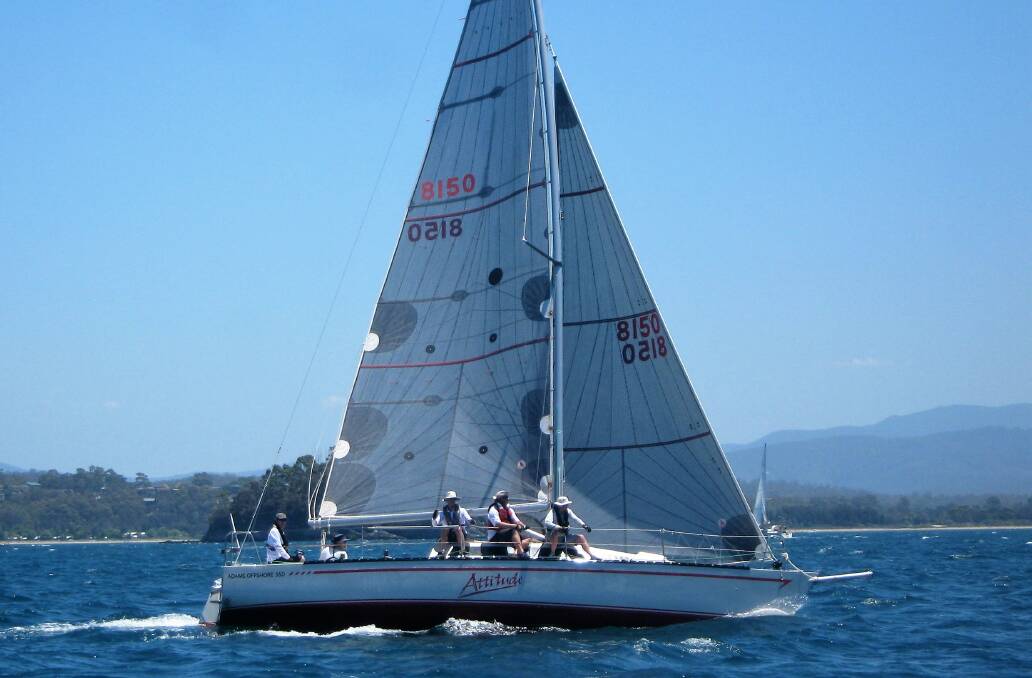 Simon Byrne's yacht "Attitude" won the final coastal race of the Batemans Bay Sailing Club's summer season.
