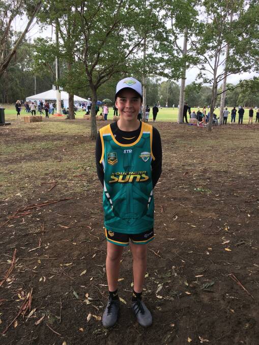 Jerome Chatfield represented the Southern Suns in Penrith, before representing the South Coast Combined High Schools in Mudgee. Photo: Supplied.