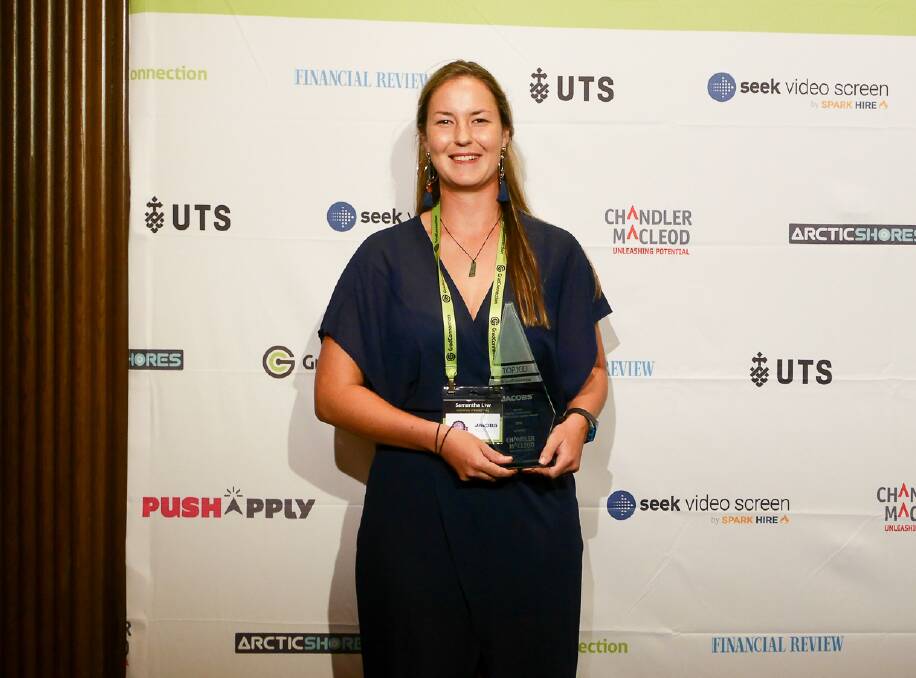 Former Carroll College student Samantha Law won the Jacobs Engineering Consulting Award at the GradConnection 2019 Top 100 Future Leaders awards night.