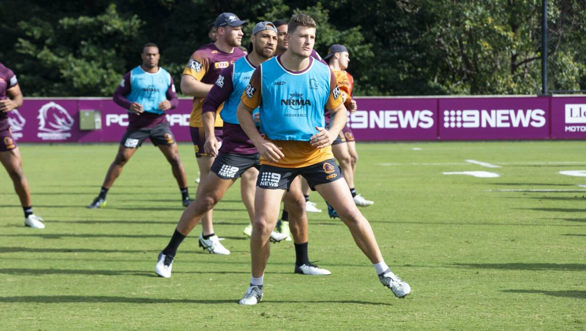 OPPORTUNITY: Rhys Kennedy trains with the Brisbane Broncos after taking up a contract that runs until the end of 2020. Photo: Broncos' Media.
